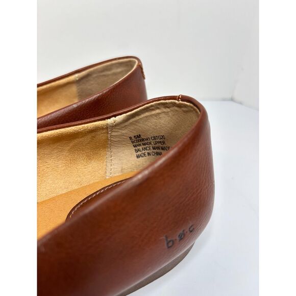 Boc Janella Light Brown Leather Pointed Toe Slip On Flats Comfort Womens - Picture 12 of 12